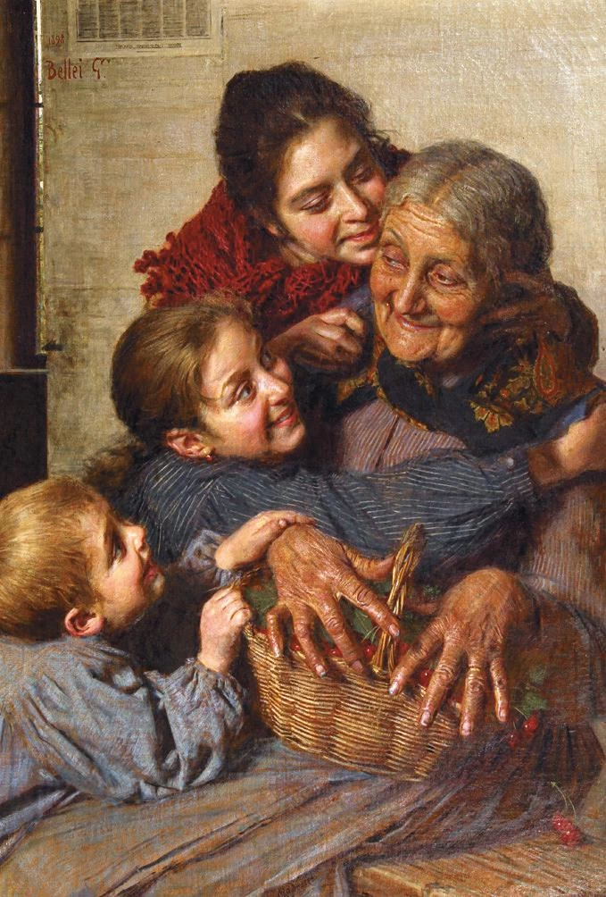 La nonna e i suoi cuccioli